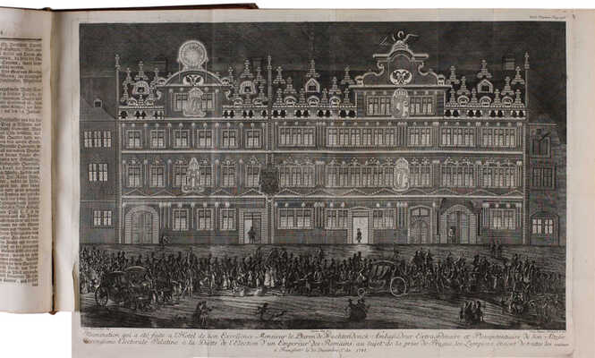 Дневник коронации римского императора Карла VII и его жены императрицы Марии Амалии . Frankfurt, 1742-1743.